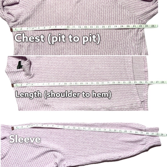 Gibson Knitted Turtleneck Sweater Pink Size Small - Picture 4 of 8